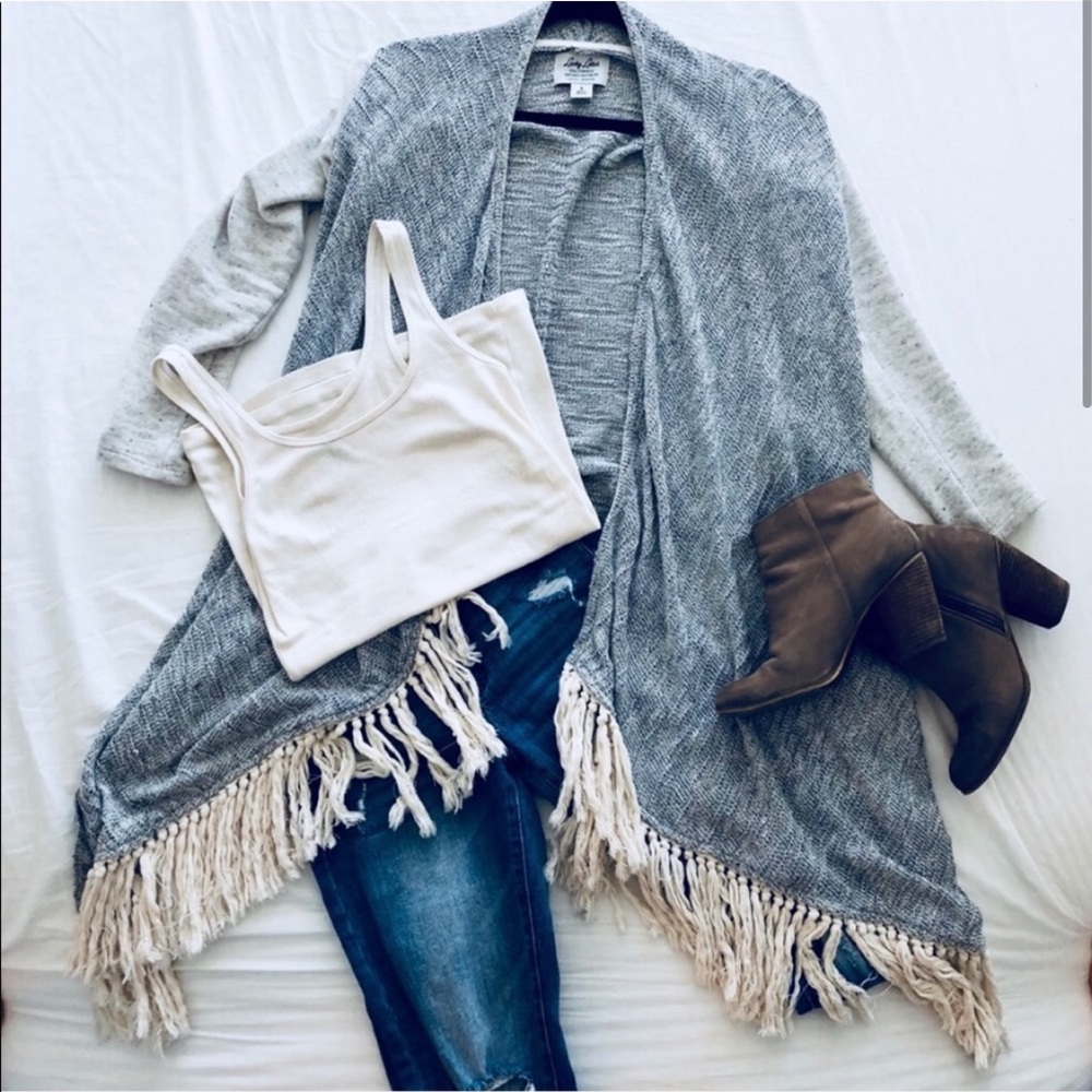 Lucky Brand Tassel Sweater